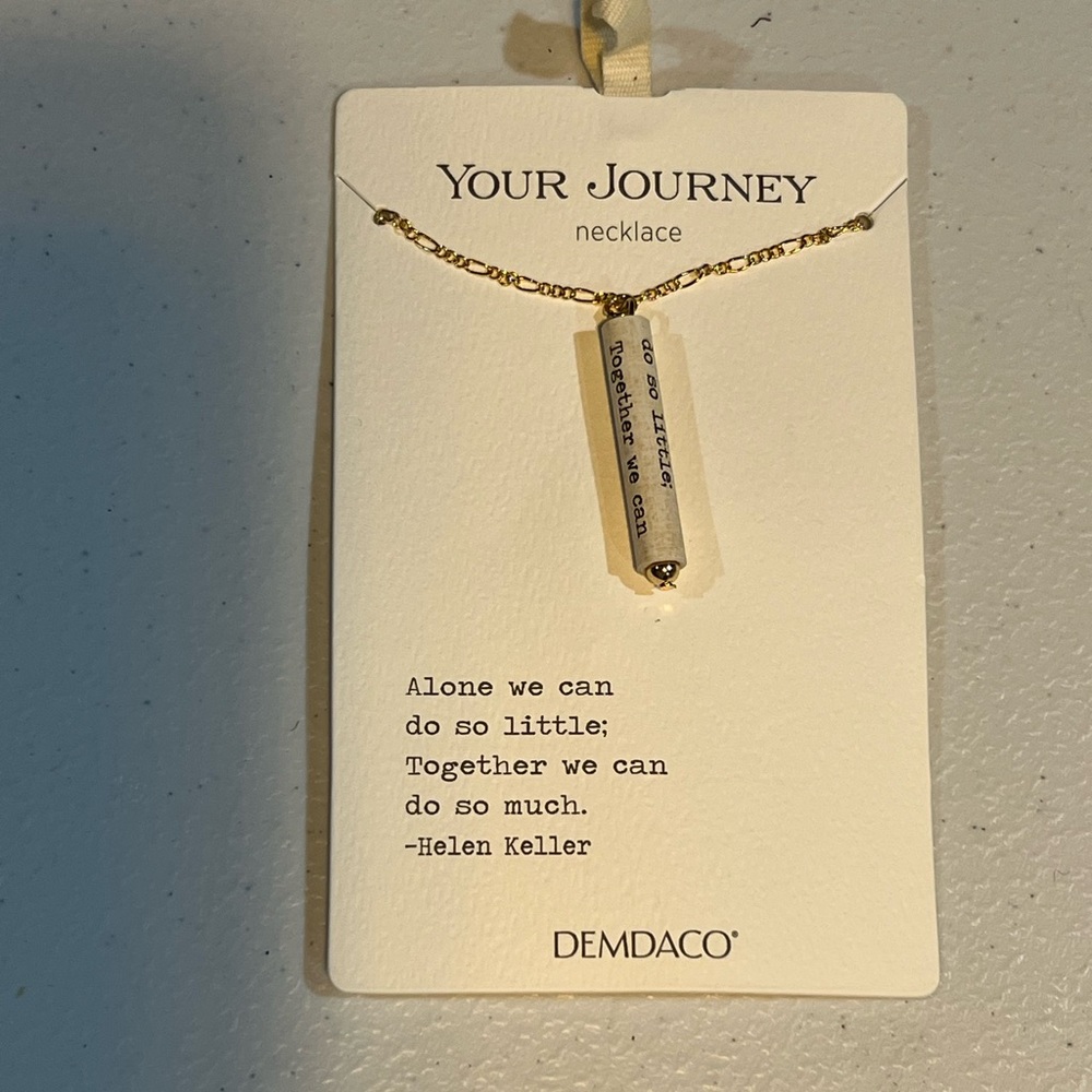 Demdaco Gold 'Your Journey' Necklace